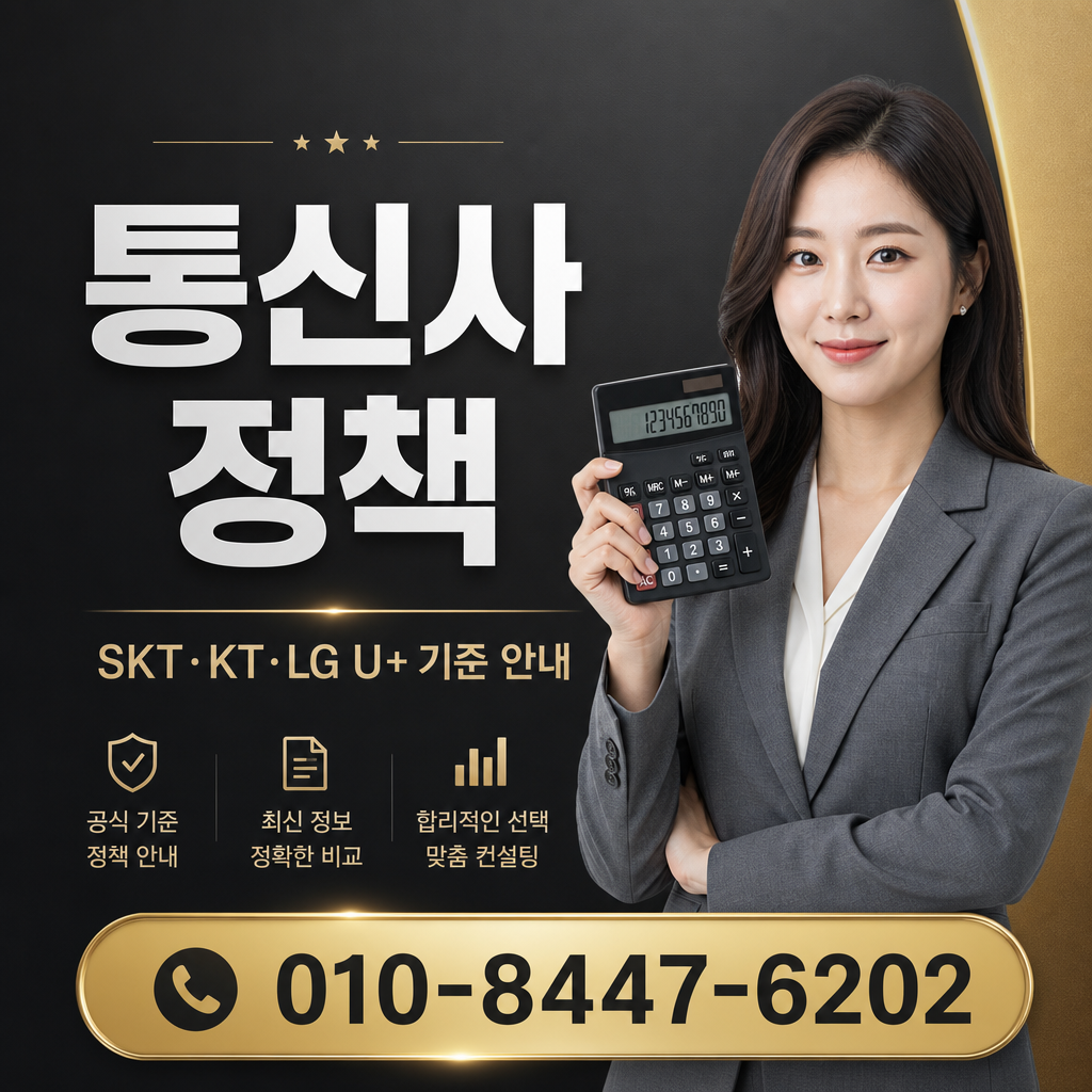 통신사별 정책 확인
